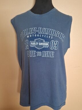 Harley Davidson Orange County Women Tank T Shirt Sz S